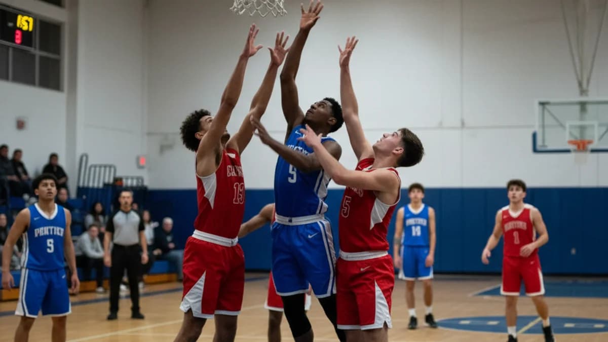 Imatge genèrica d'un partit de bàsquet amb jugadors en acció, sense rostres reconeixibles.