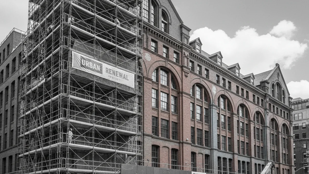 Imatge de la façana rehabilitada de La Fàbrica Nova de Manresa, futur pol universitari i tecnològic.