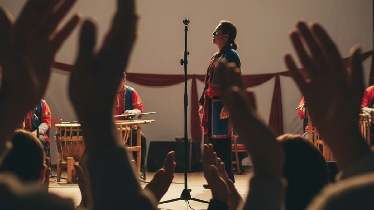 Imatge genèrica d'un escenari de cultura popular amb un micròfon, simbolitzant la cançó improvisada.