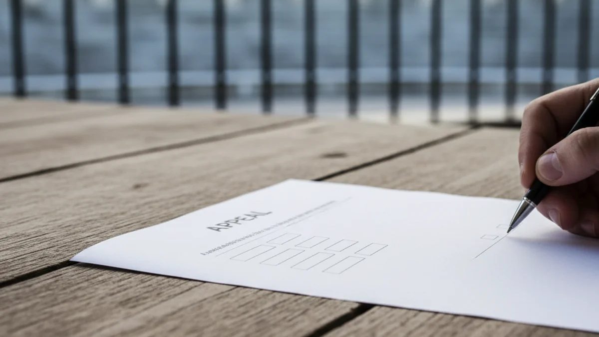 Document d'un recurs legal sobre una taula, simbolitzant la disputa administrativa per les festes taurines.