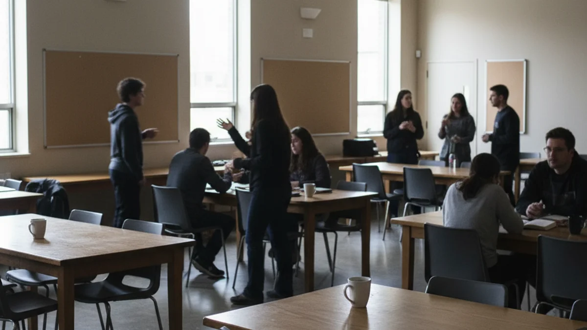 Vista genèrica d'un espai comunitari obert i acollidor, amb siluetes de persones interactuant.