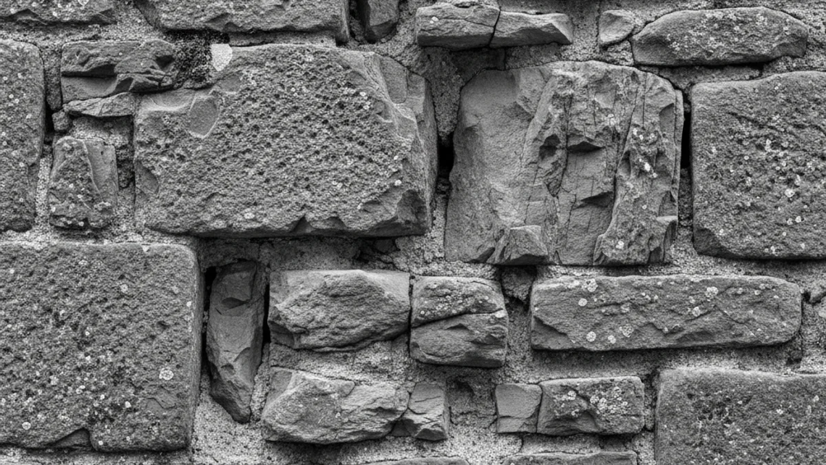 Imatge genèrica d'una antiga muralla de pedra amb signes de degradació, sota un cel clar.