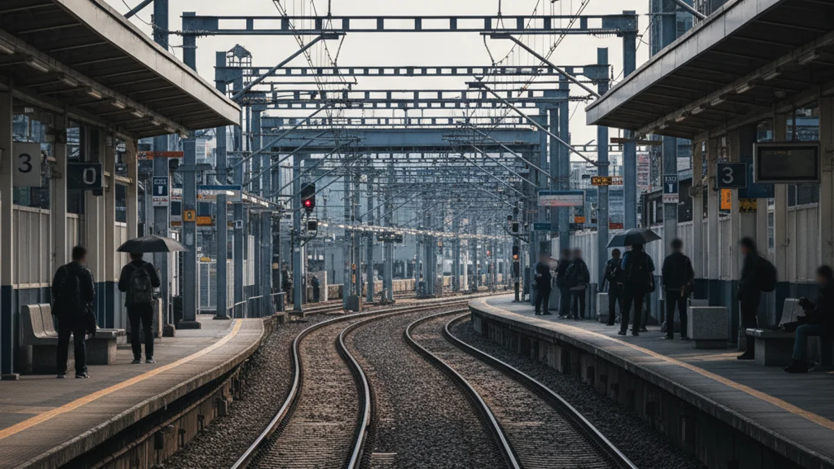 Imatge genèrica d'una estació de trens de Rodalies amb passatgers esperant a l'andana.