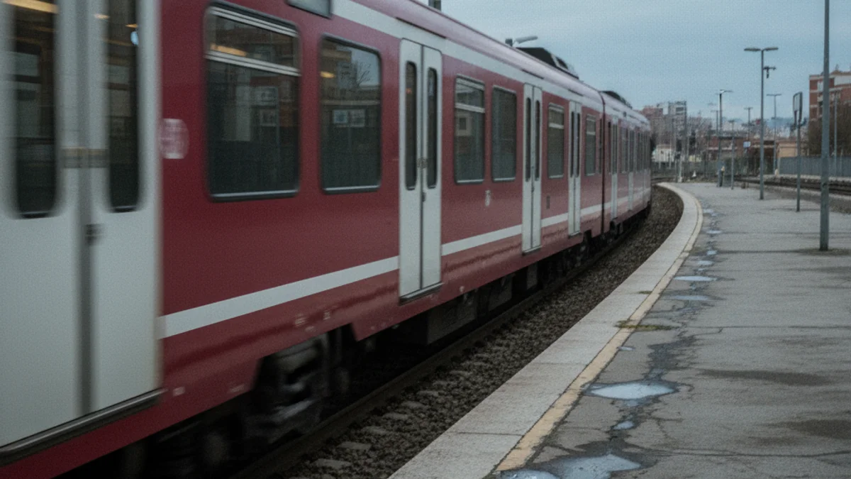 Imatge genèrica d'una estació de tren o un tren de rodalies aturat a l'andana.