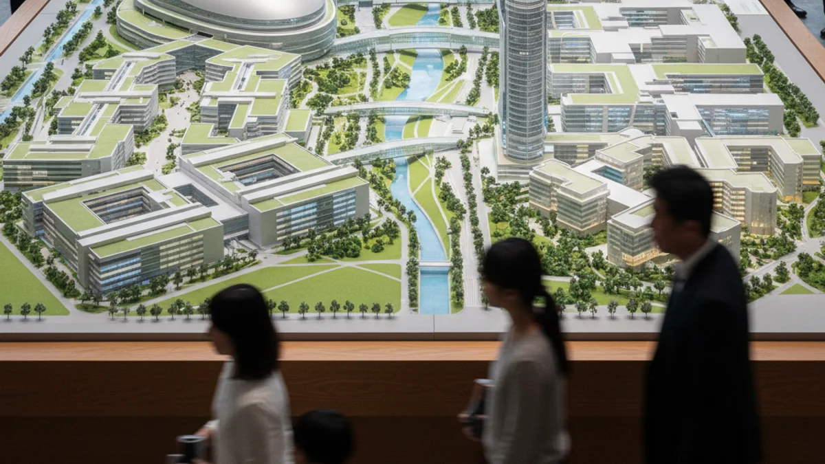 Vista aèria d'un gran complex hospitalari i universitari modern amb zones verdes integrades en un entorn urbà.