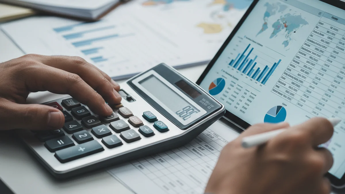 Representació abstracta de la distribució de fons públics o càlculs econòmics complexos.