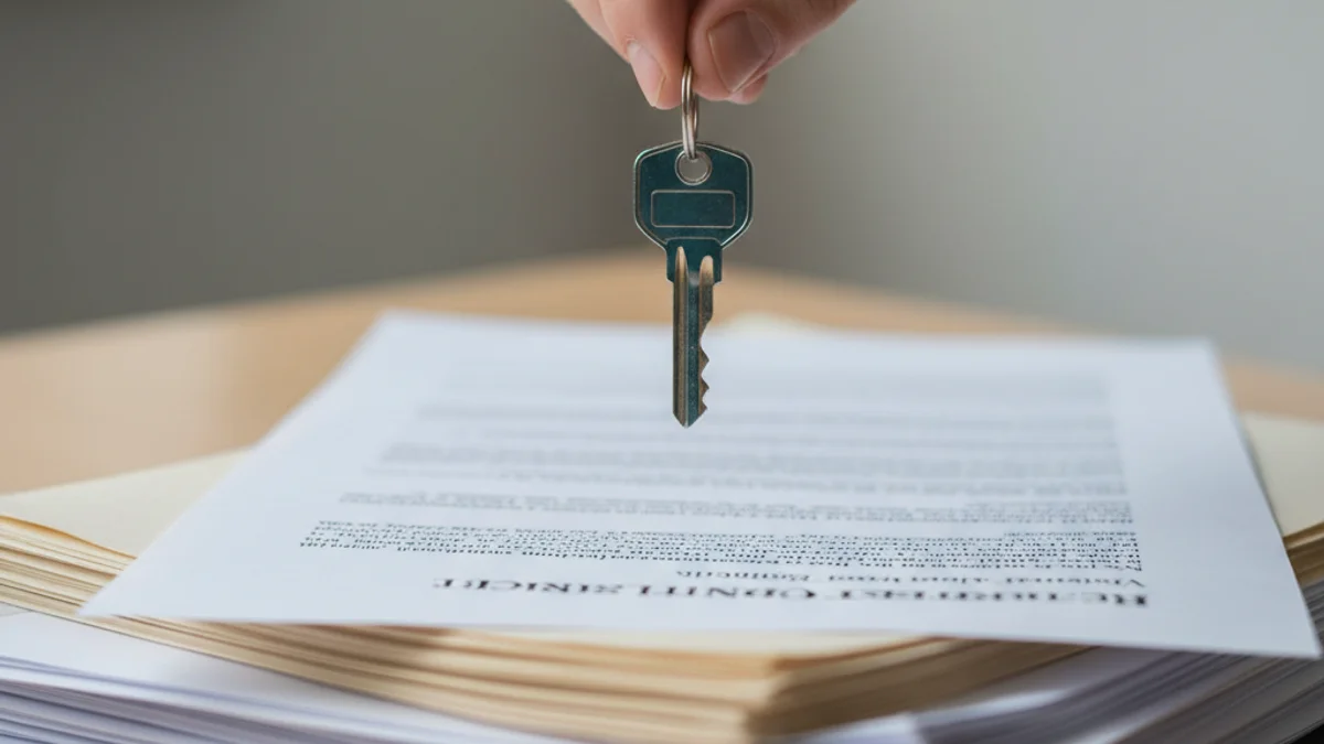 Imatge genèrica d'un contracte de lloguer o d'una clau sobre plànols d'habitatge, simbolitzant la regulació.