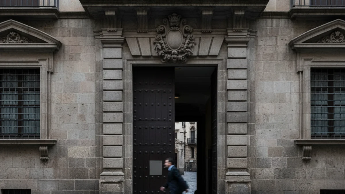 Imatge genèrica de l'entrada d'un edifici governamental, simbolitzant la continuïtat de les funcions executives.