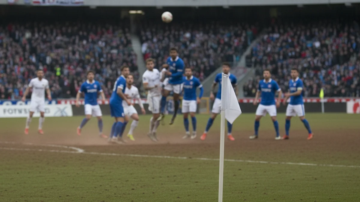 Vista genèrica d'un partit de futbol de la Primera Federació al Nou Estadi de Tarragona, amb jugadors en acció.