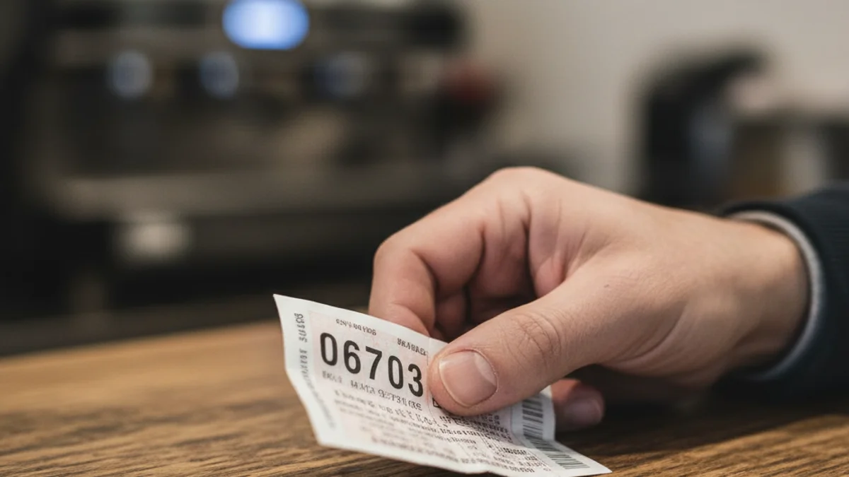 Imatge genèrica d'un dècim de loteria amb números premiats sobre una taula.