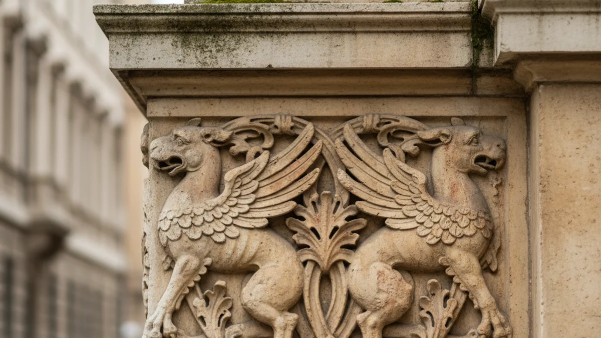 Detall arquitectònic d'una façana antiga i singular, destacant la importància del patrimoni local.