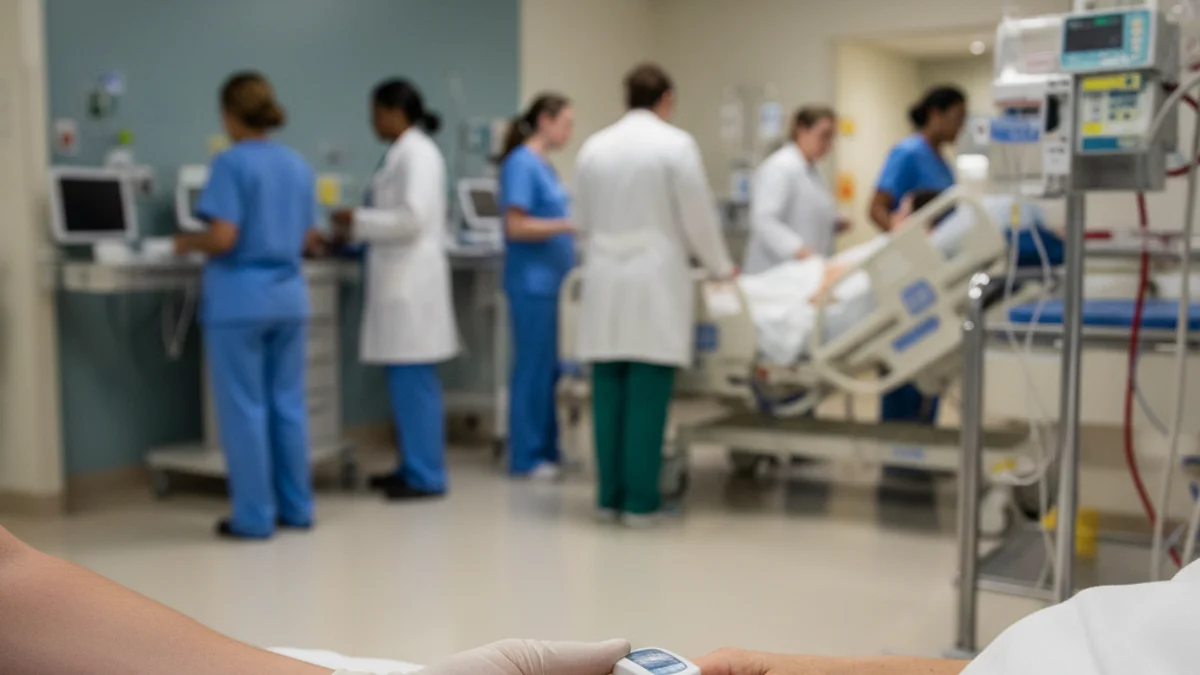 Imatge genèrica d'un hospital o d'una unitat d'atenció intermèdia, amb personal sanitari treballant.