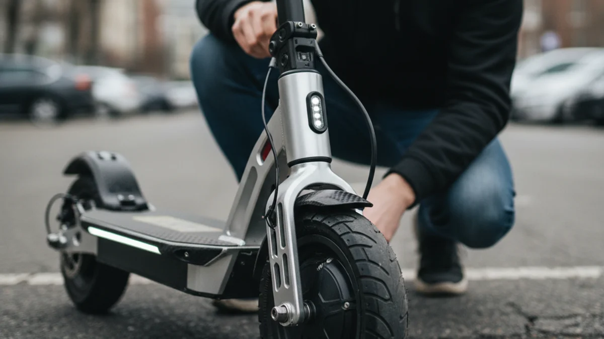 Imatge genèrica d'un patinet elèctric circulant per una zona urbana, sense mostrar cap persona reconeixible.