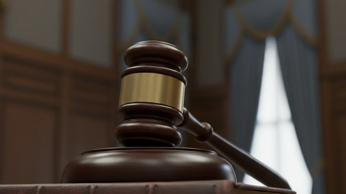 Imatge genèrica d'un mall de jutge sobre un llibre de lleis, simbolitzant una decisió judicial.