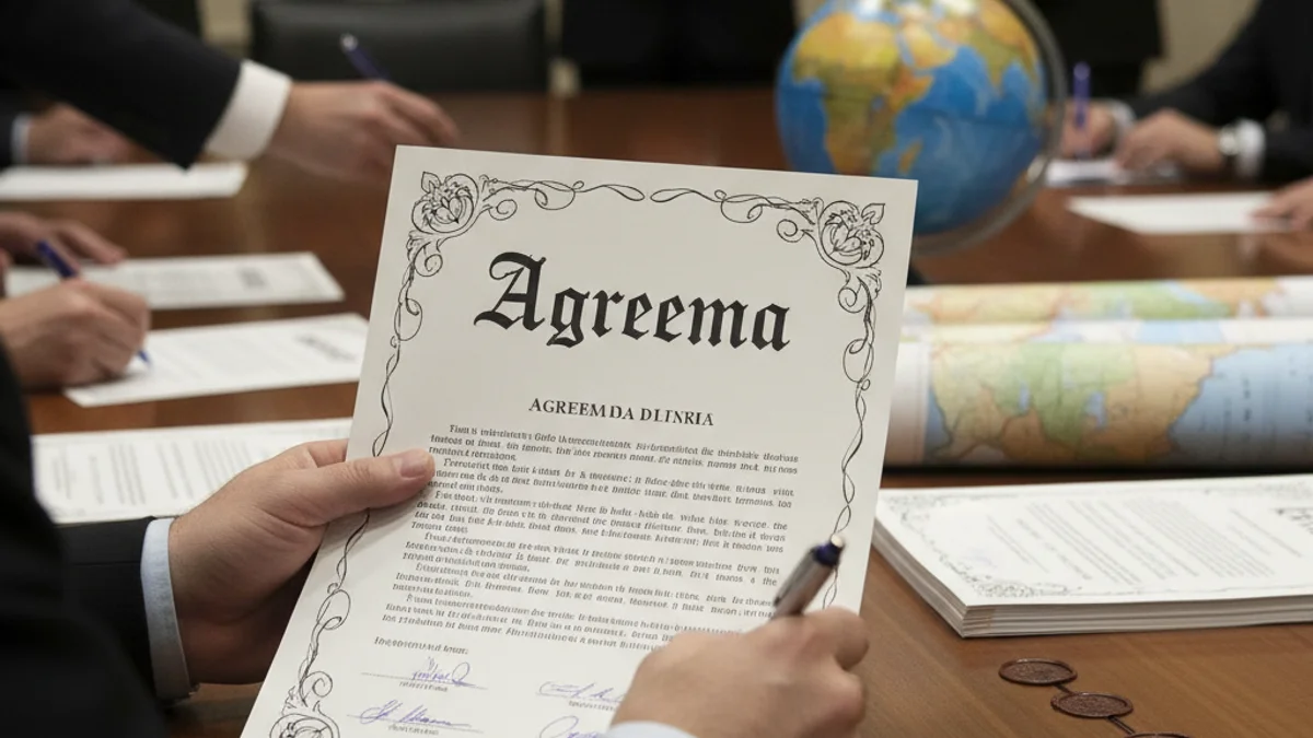 Representació visual de documents polítics o negociacions sobre finançament, amb mapes d'Espanya.