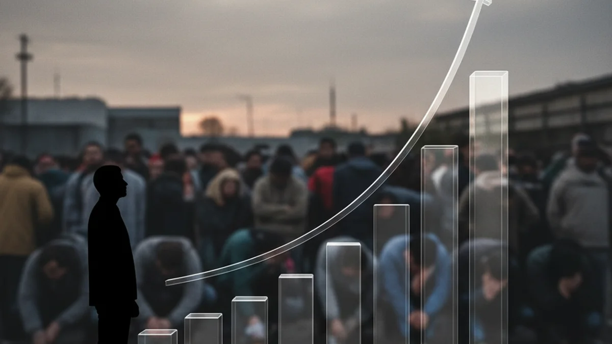 Representació visual de la desigualtat econòmica global i la concentració de riquesa en poques mans.