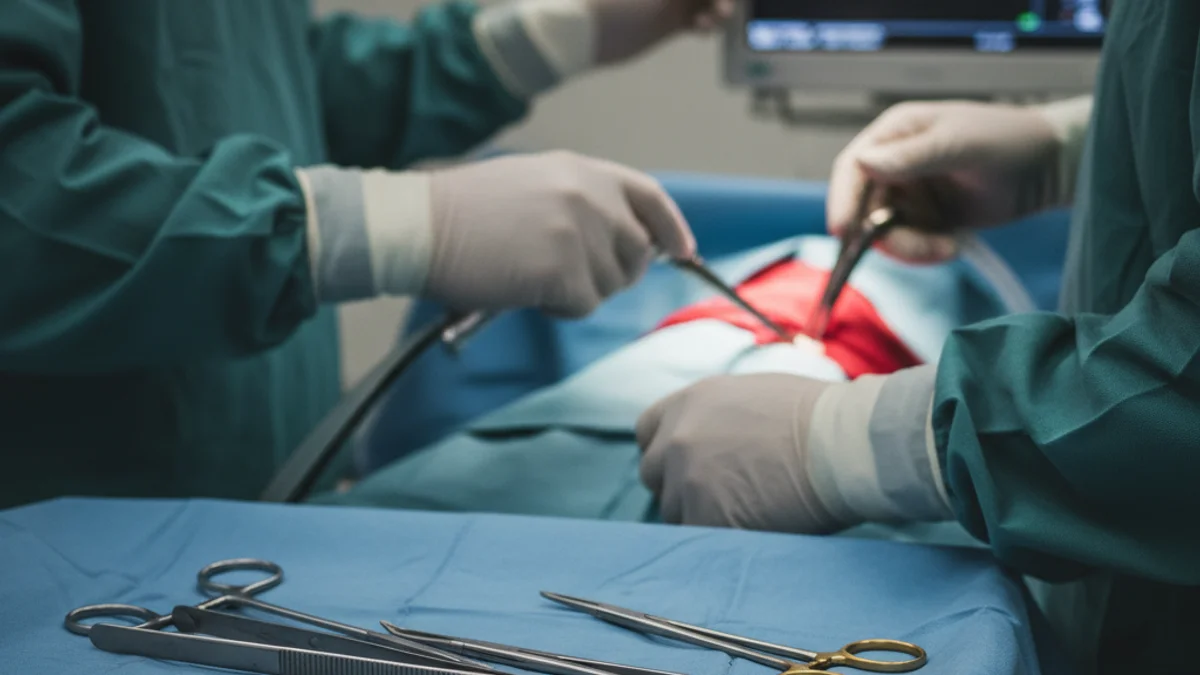 Imatge genèrica d'un entorn hospitalari o d'una sala d'operacions, amb èmfasi en l'equipament mèdic.