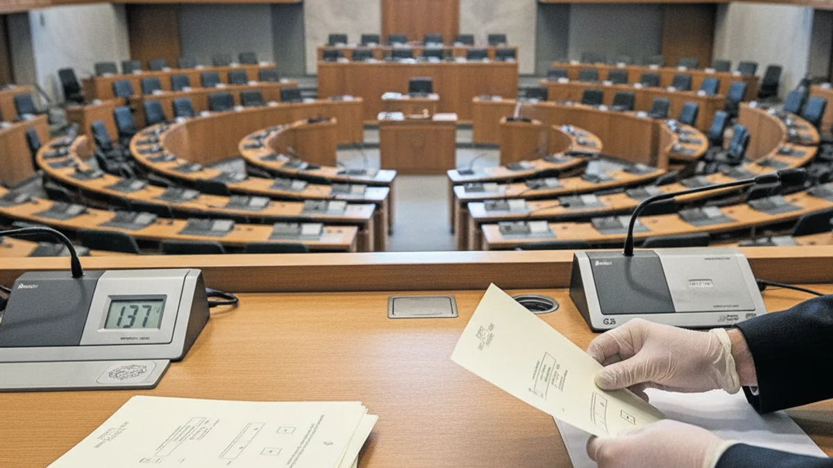 Vista genèrica de l'Ajuntament de Girona o una sala de plens buida, simbolitzant la decisió municipal.