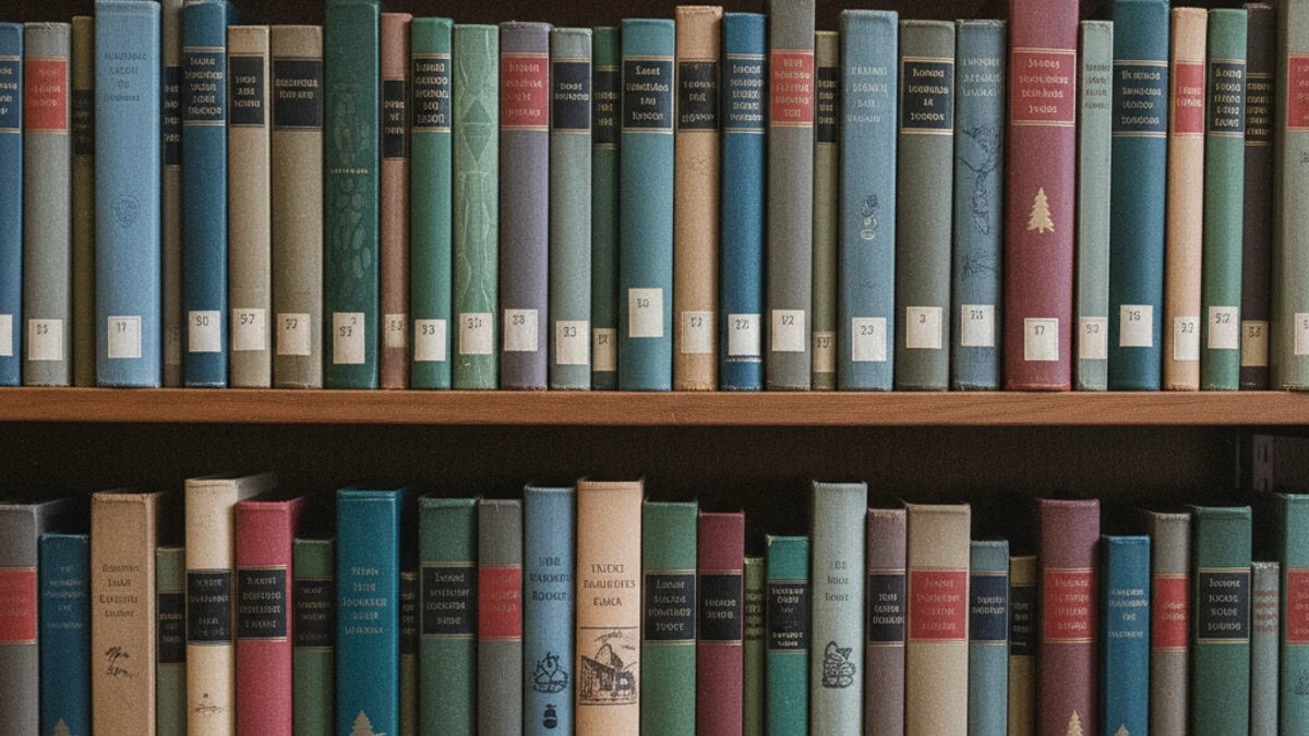 Imatge d'una prestatgeria plena de llibres en una biblioteca, amb un focus en la secció local.