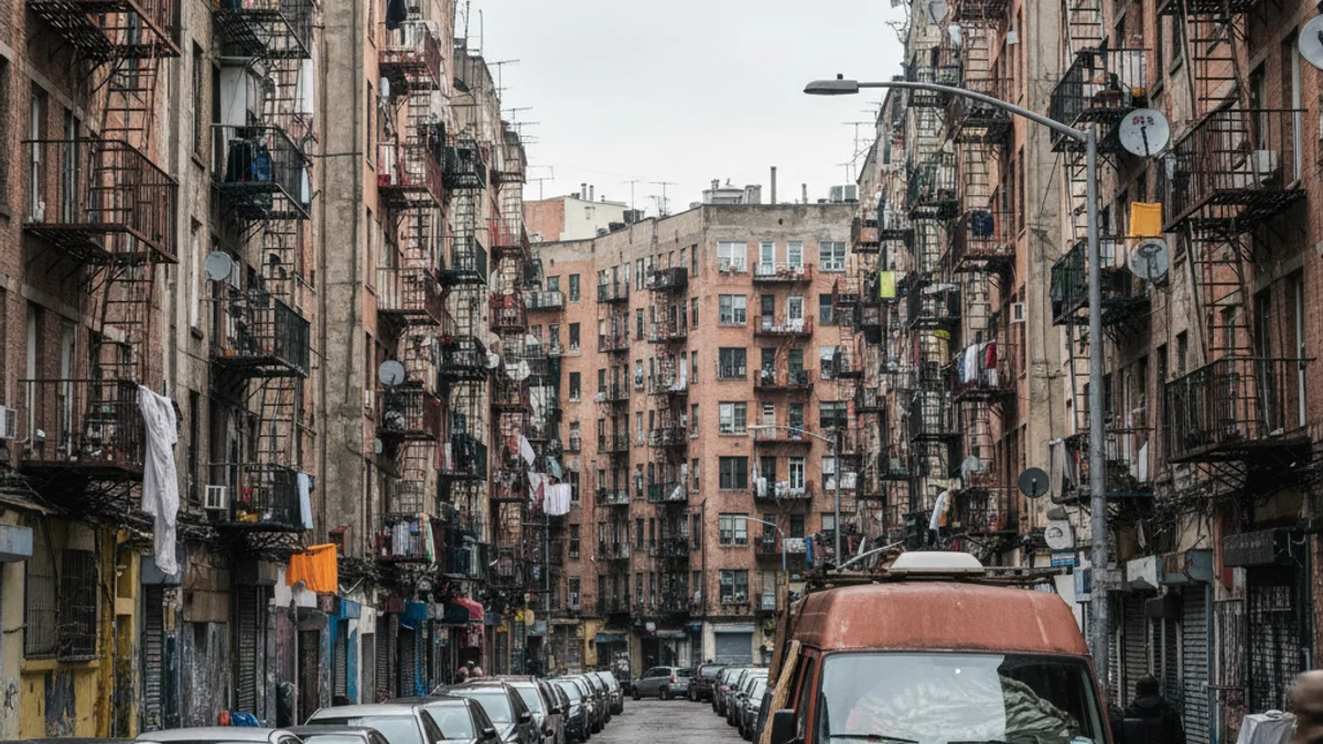 Imatge genèrica d'un barri residencial amb edificis d'apartaments, simbolitzant la crisi de l'habitatge i la manca d'oferta.