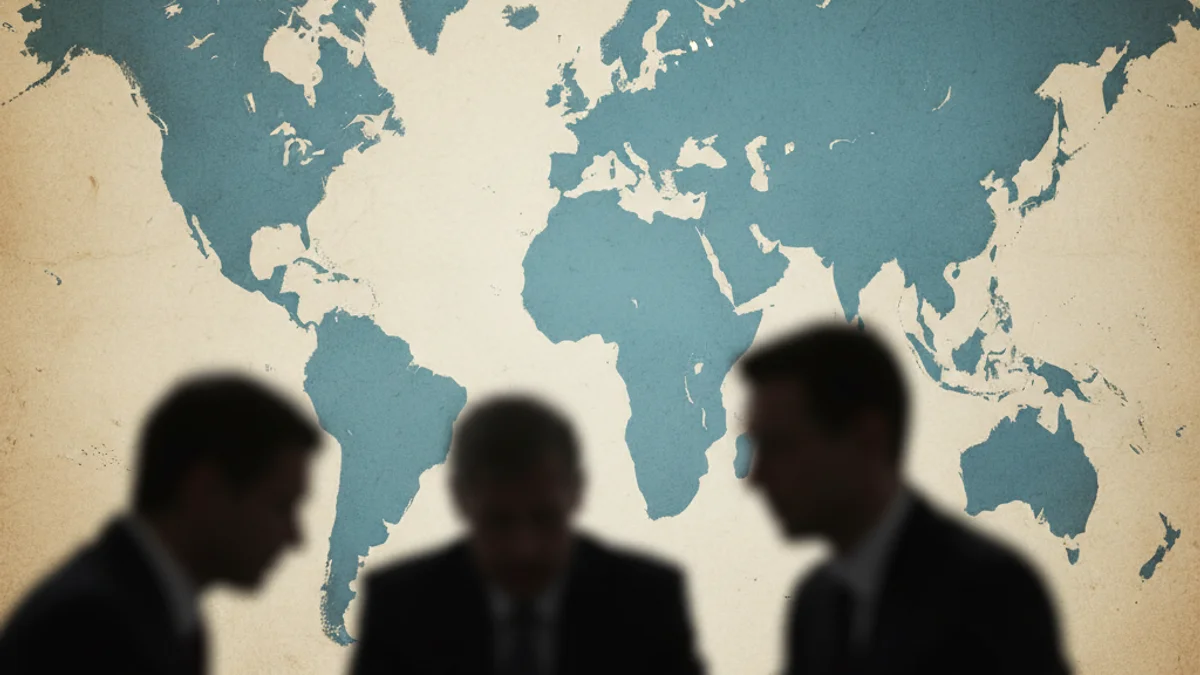 Mapa geopolític que mostra la Unió Europea i els Estats Units, simbolitzant les tensions internacionals.