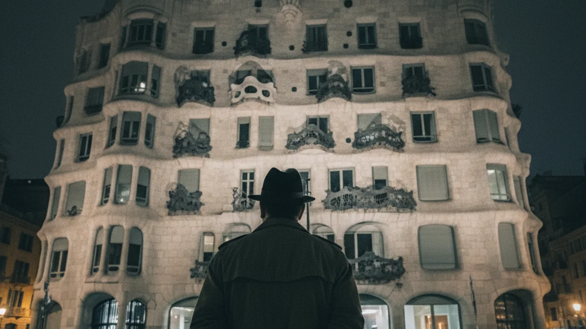 Imatge genèrica d'un edifici modernista de Barcelona, com La Pedrera, ambientació d'un thriller policíac.