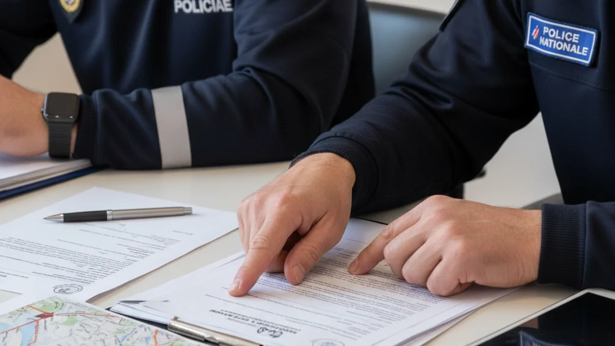 Agents de la Policia Municipal i la Policia Nacional Francesa intercanviant coneixements en una sessió de formació.
