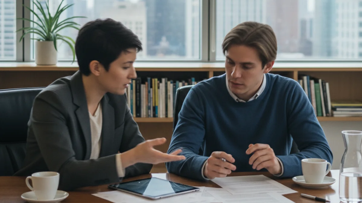 Imatge genèrica que representa l'assessorament laboral o una reunió d'orientació professional a la comarca.