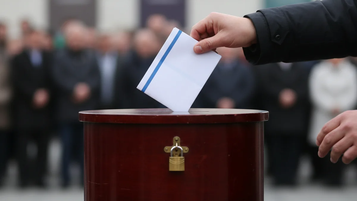 Imatge genèrica d'una urna o una votació en un ple municipal.