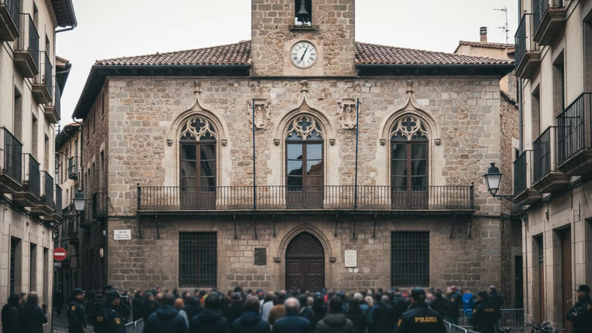 Vista genèrica de l'Ajuntament de Sant Cugat del Vallès o un carrer cèntric de la ciutat.