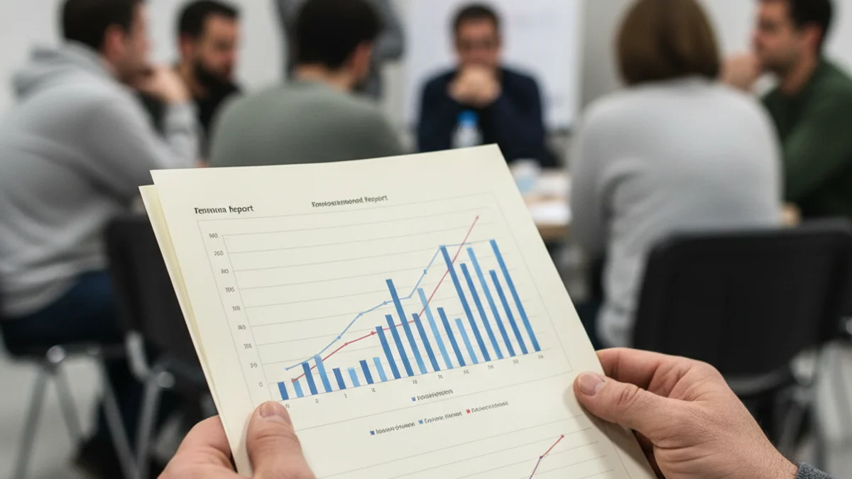 Representació visual de dades estadístiques sobre violència de gènere en un informe oficial.