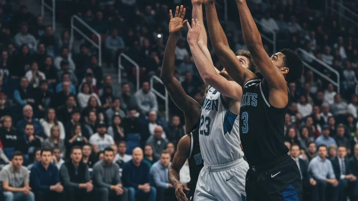 Imatge genèrica d'un partit de bàsquet amb jugadors en acció, sense rostres reconeixibles, en una pista interior.