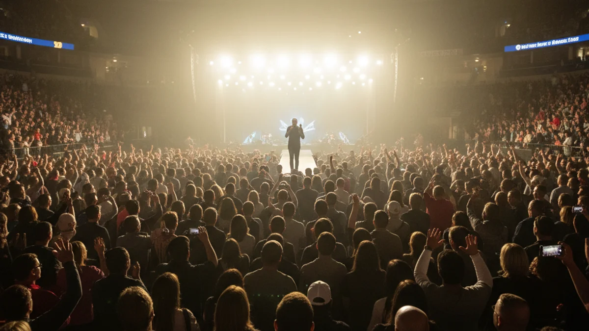 Imatge genèrica d'una gran multitud reunida en un pavelló per a un espectacle o joc tradicional.