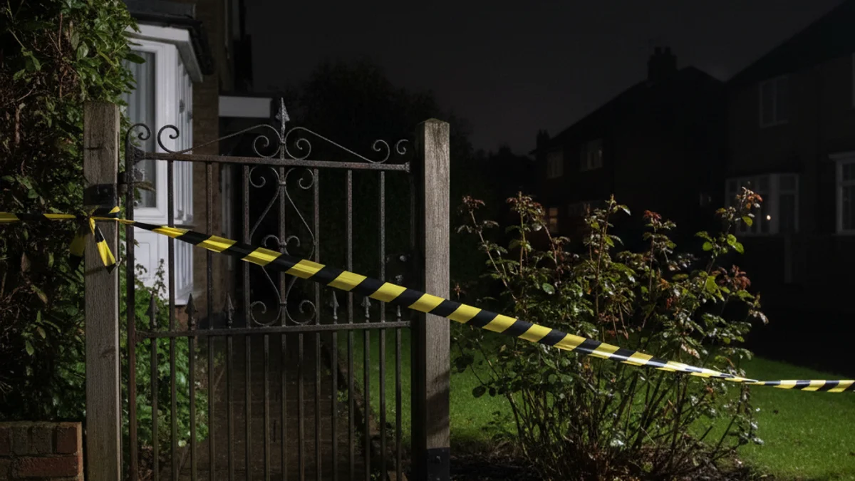 Imatge genèrica d'una casa de nit amb una cinta policial, simbolitzant un robatori o assalt.