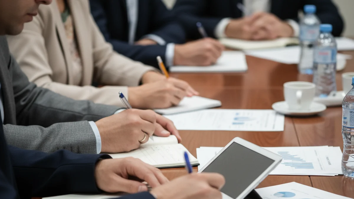 Documents oficials sobre la taula durant una sessió de formació municipal sobre protocols de gènere.