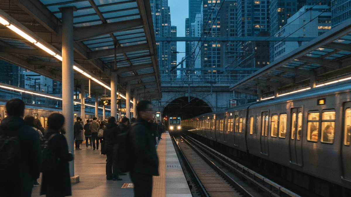 Imatge genèrica d'una estació de tren amb usuaris esperant a l'andana, sense rostres reconeixibles.