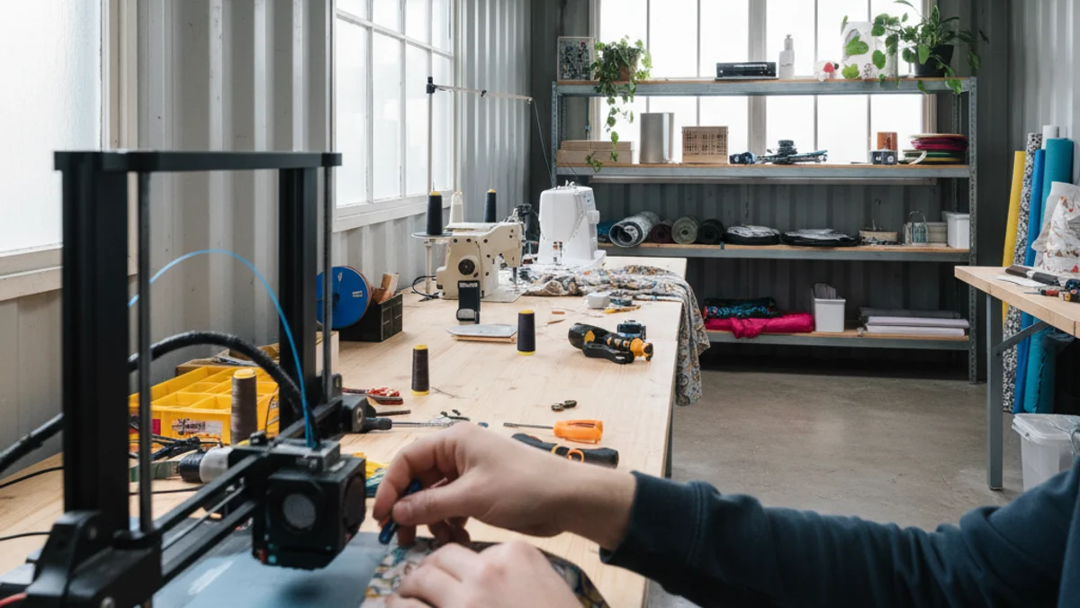 Imatge genèrica d'un taller d'artesania o formació dins d'un espai social modern.