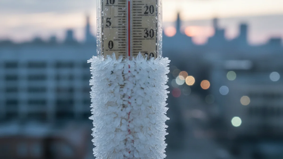 Imatge genèrica d'un termòmetre exterior marcat per temperatures molt baixes i gelades.