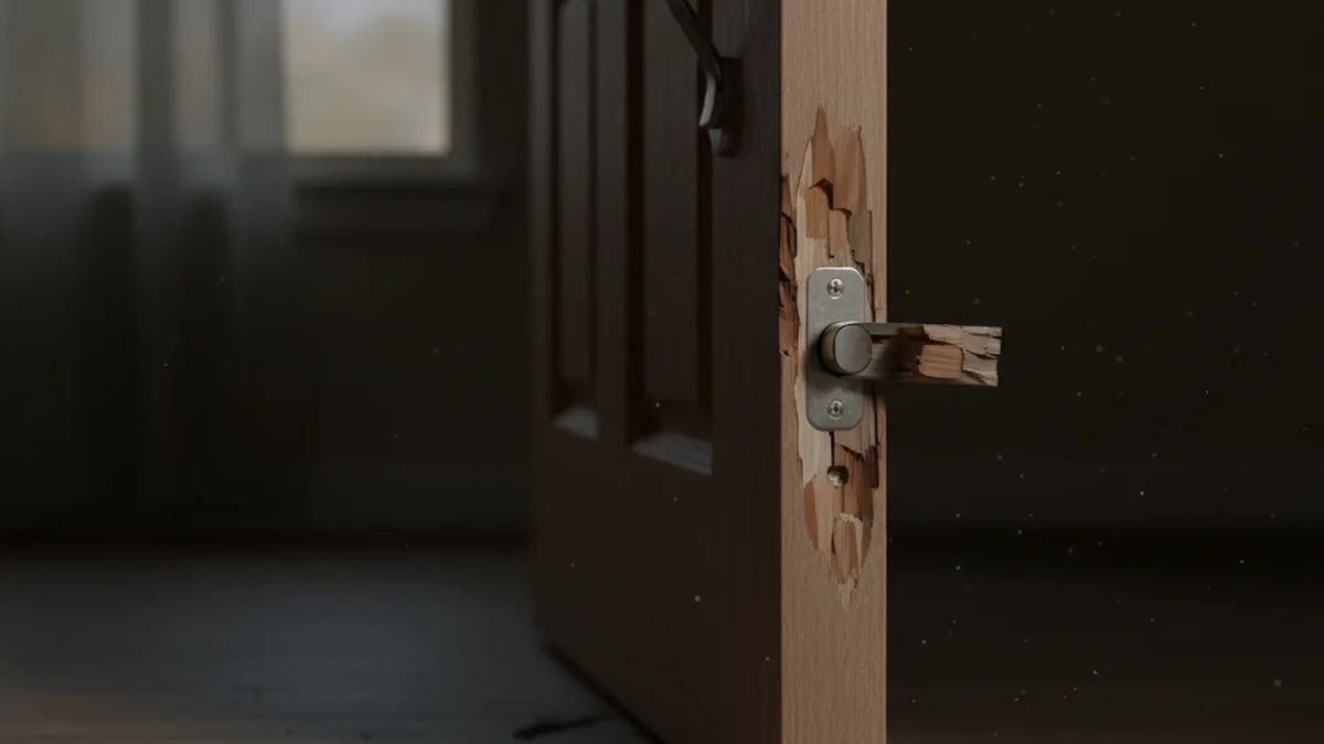 Imatge genèrica d'una finestra forçada o d'una casa buida durant un esdeveniment festiu.