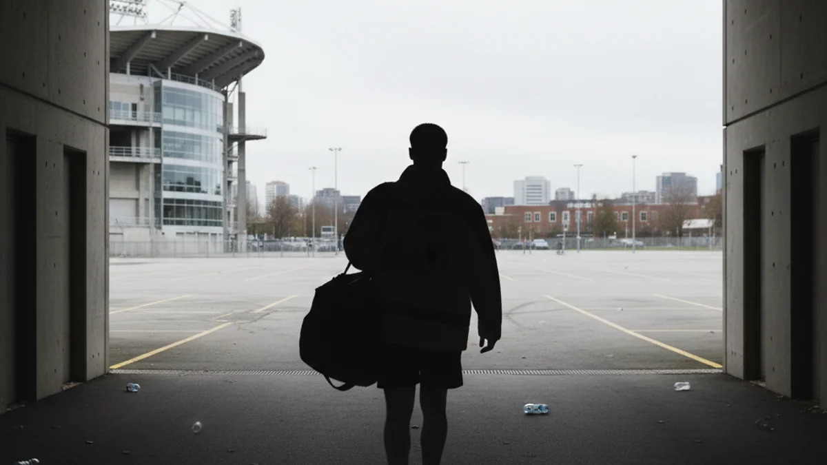 Generic image of a professional football player excluded from the squad list due to a potential transfer.