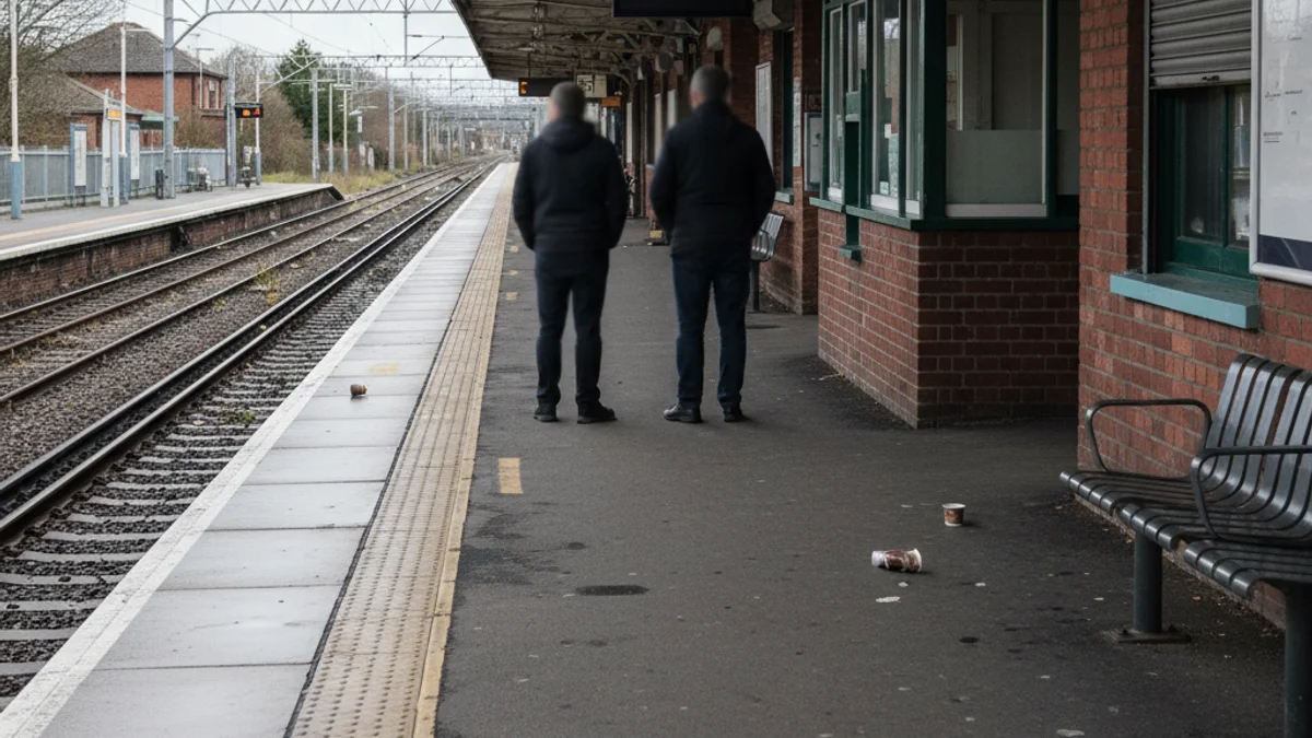 Imatge genèrica d'una estació de tren buida o amb pocs usuaris a causa d'una interrupció del servei.
