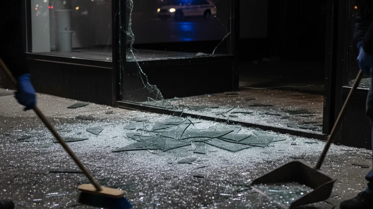 Imatge genèrica d'una botiga amb la porta trencada o d'objectes robats com rellotges i roba.