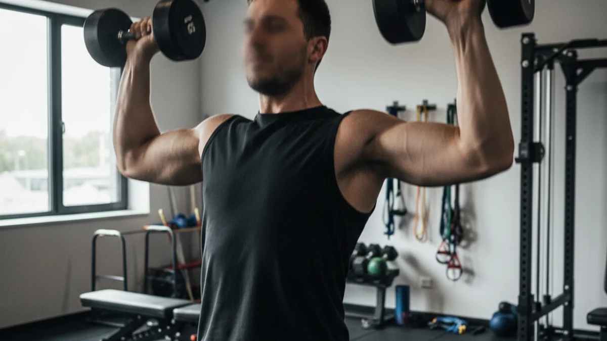 Imatge genèrica d'un pilot de MotoGP entrenant-se en un gimnàs o pista, sense mostrar la cara.