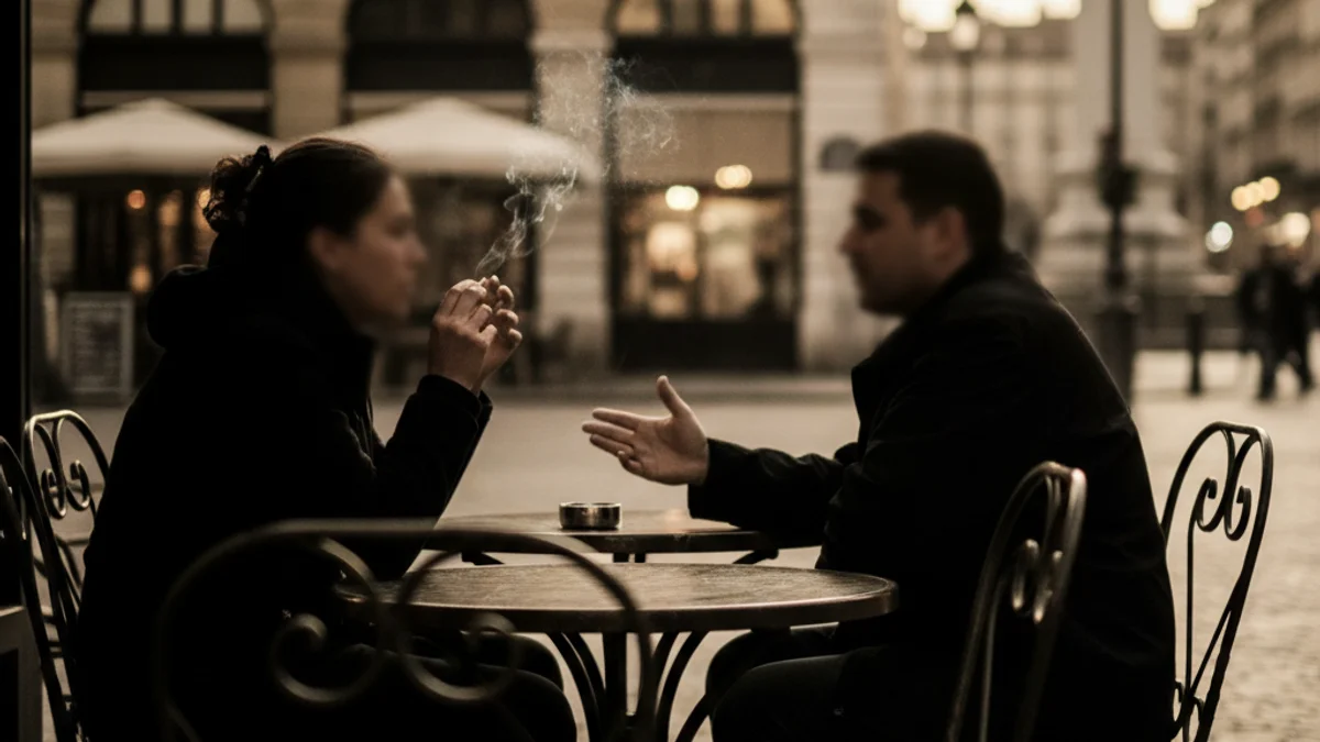 Imatge genèrica d'una terrassa de bar o restaurant a l'aire lliure, sense fumadors visibles, simbolitzant el debat actual.