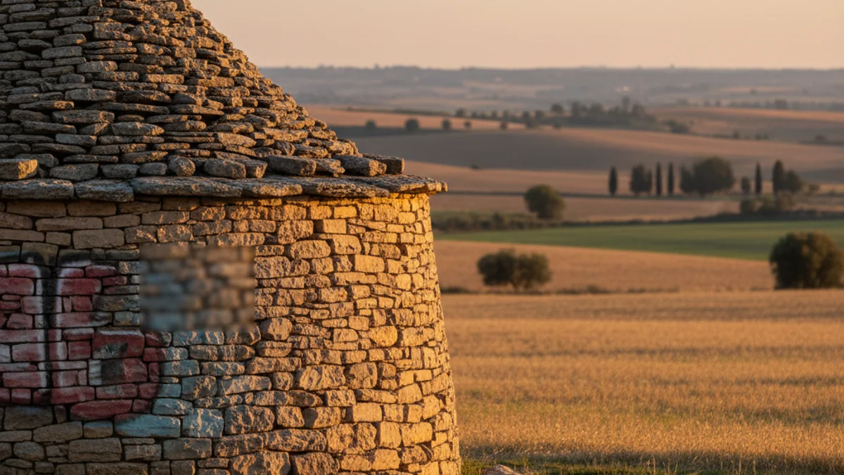Imagen genérica de una cabaña de piedra seca tradicional en un entorno rural de la Segarra.