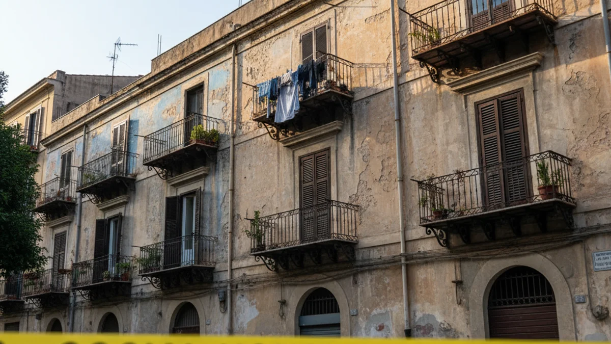 Generic image of an apartment block in an urban environment.