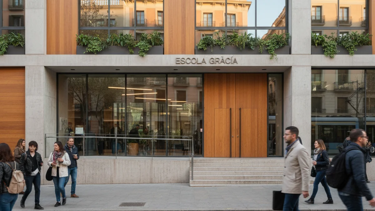 Generic image of an educational center in the city of Barcelona.