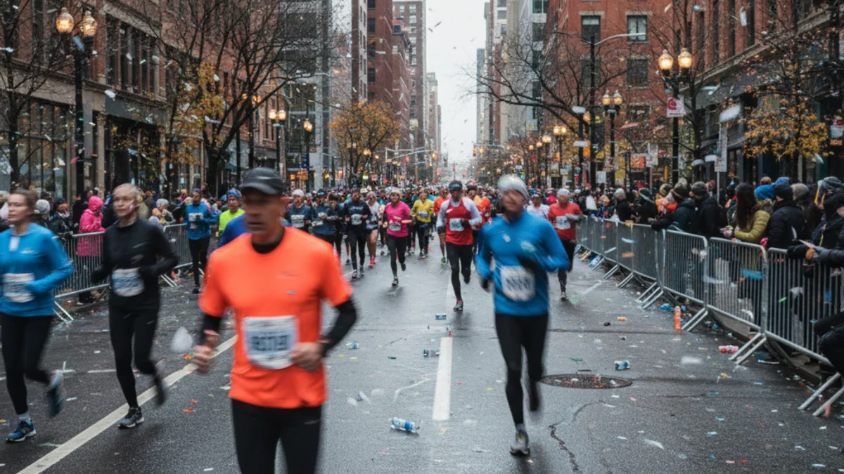 Imatge genèrica d'una cursa popular amb participants de diferents edats corrent per un carrer urbà.