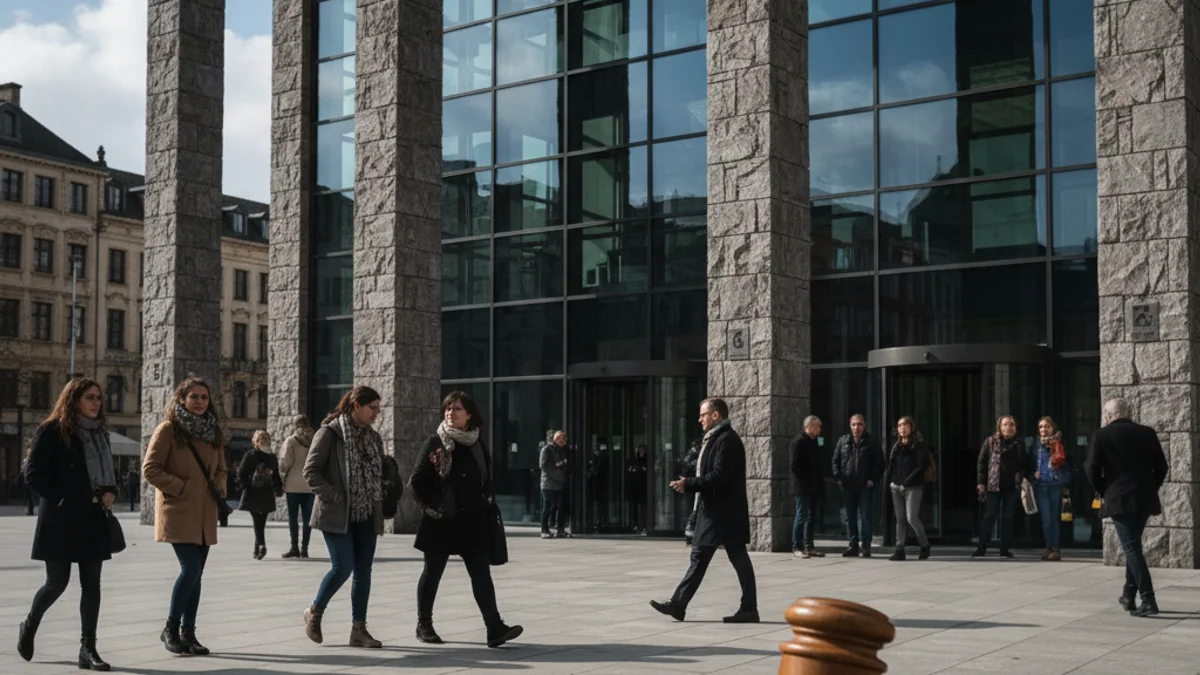 Imagen genérica de la fachada de un palacio de justicia que simboliza un proceso judicial.