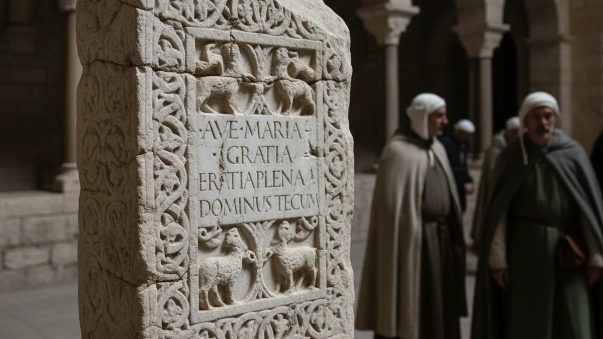 Imatge genèrica d'un fragment de marbre romànic amb inscripcions antigues.